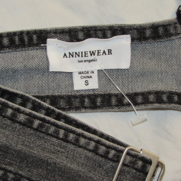 Women's Black Denim Overalls - Picture 6 of 6